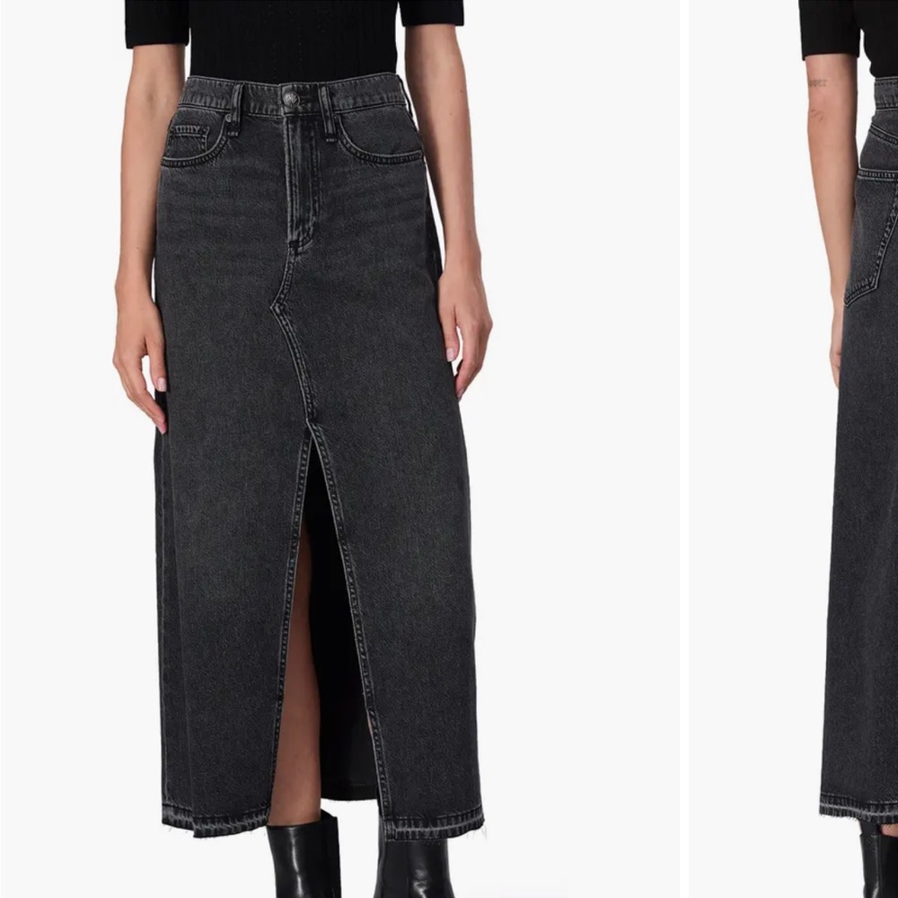 Clara Denim Midi Skirt
NEW WITH TAGS 
rag & bone
Women's Black Denim Skirt